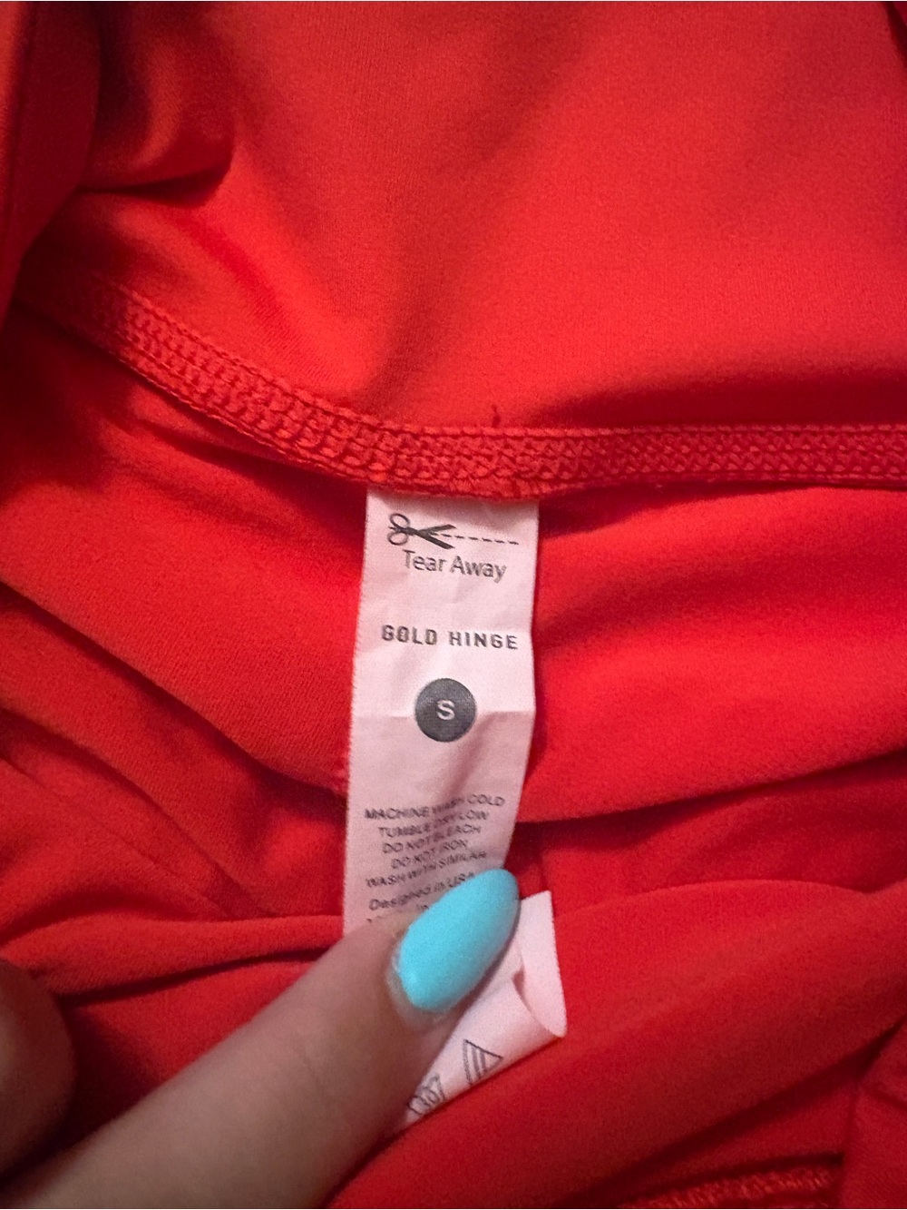 Gold Hinge Red Athletic Pleated Skirt - Picture 2 of 3